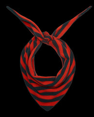 The Great. Accessories | The Cashmere Neckerchief. Ember Stripe - Women