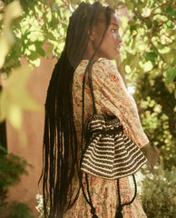 The Great. Accessories | The Cinched Bag. Black And Cream - Women