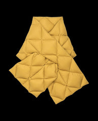 The Great. Accessories | The Down Quilted Puffer Scarf. Goldenrod - Women