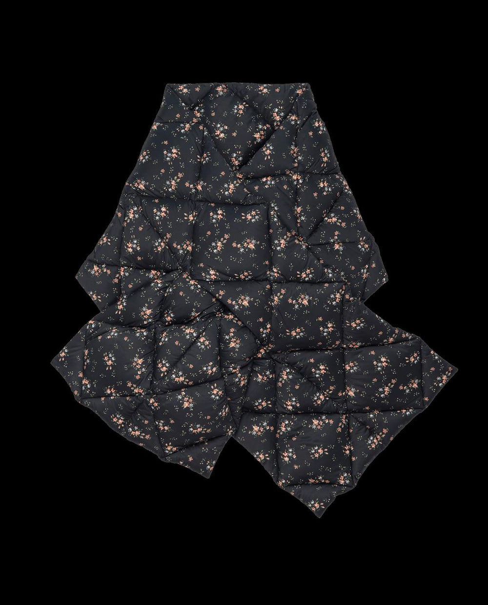 The Great. Accessories | The Down Quilted Puffer Scarf. Wilderness Floral - Women