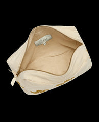 The Great. Accessories | The Hand Stamped Pouch. Natural With Camel Daisy - Women