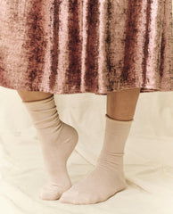 The Great. Accessories | The Lurex Sock. Pale Rose - Women