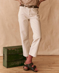 The Great. Denim | The Embroidered Daisy Wayne Jean.. Natural With Embroidered Daisies - Women