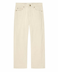 The Great. Denim | The Embroidered Daisy Wayne Jean.. Natural With Embroidered Daisies - Women