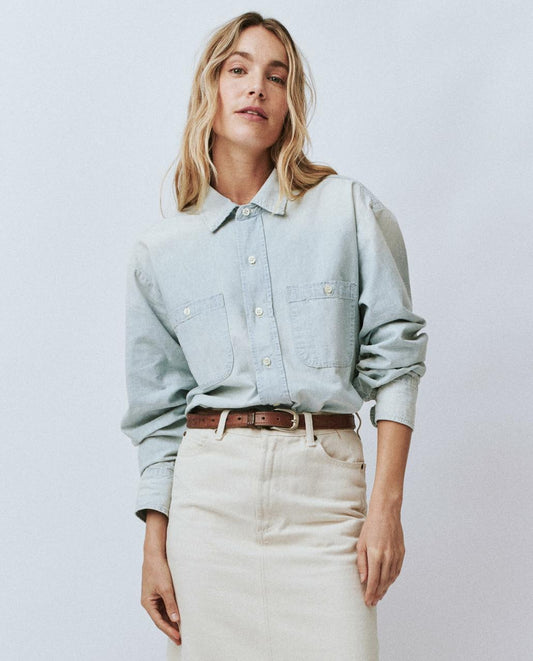 The Great. Denim | The Road Shirt. Riverbed Wash - Women