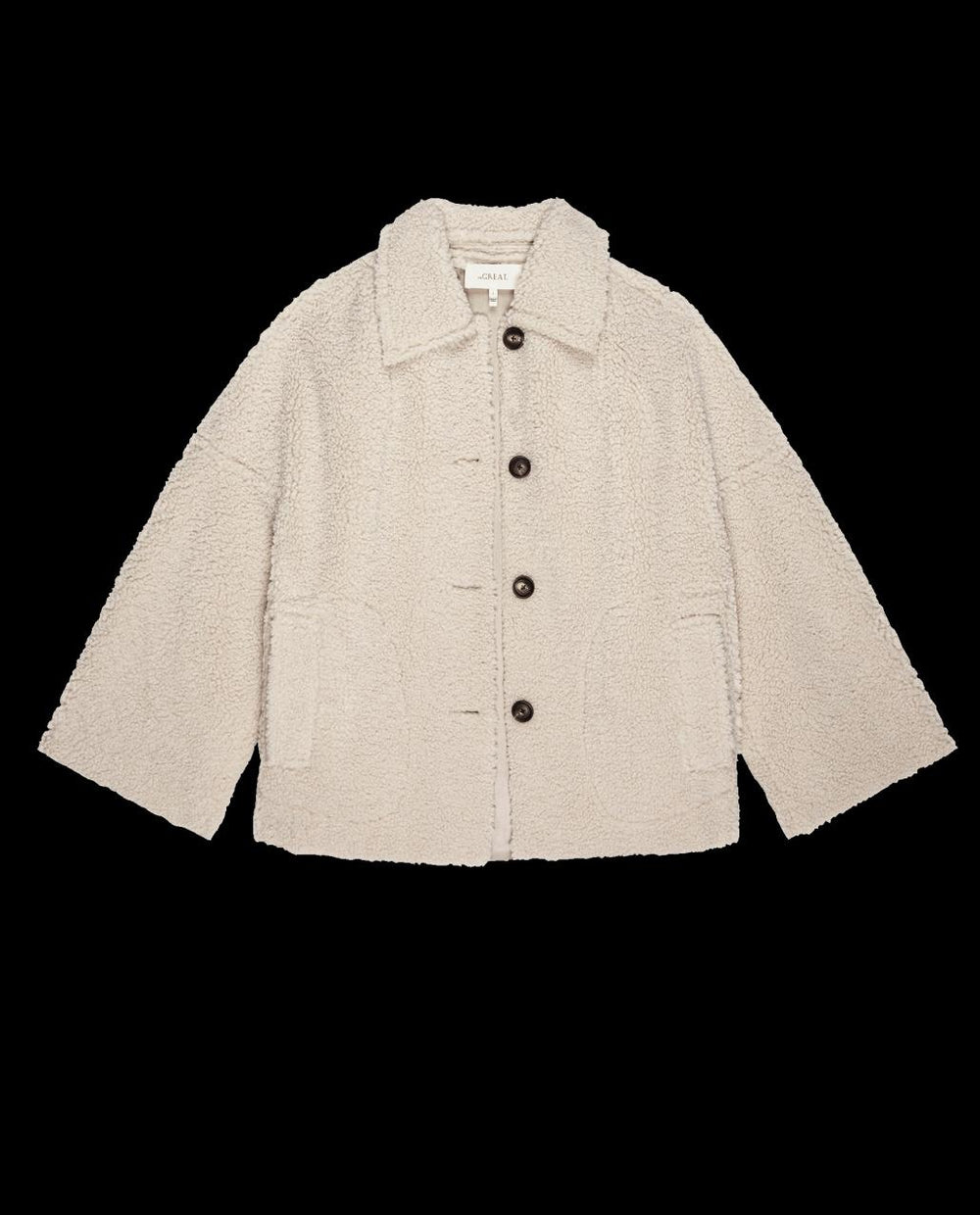 The Great. Jackets & Outerwear | The Cropped Plush Car Coat. Malt - Women