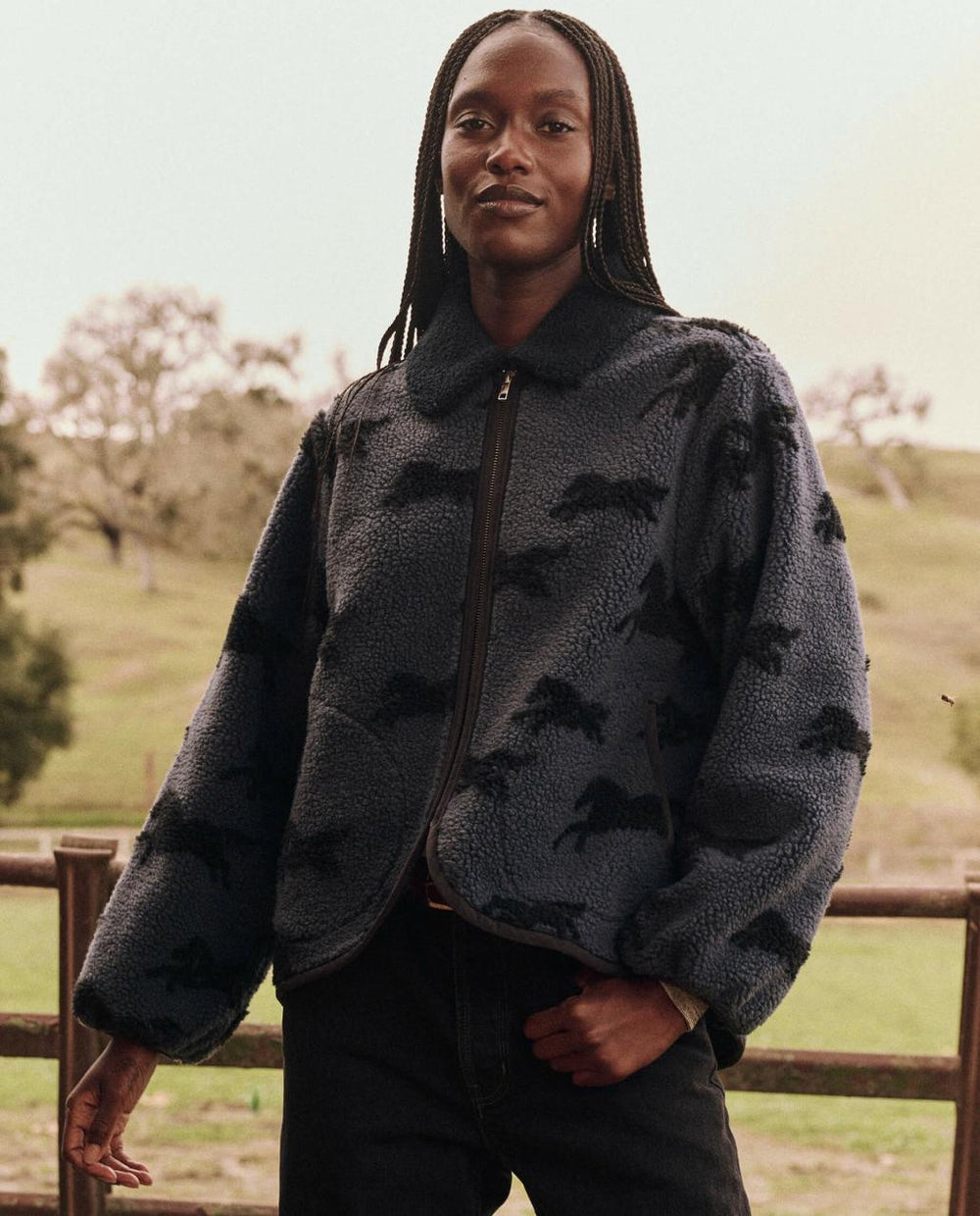 The Great. Jackets & Outerwear | The Pasture Jacket. Blue Grass - Women