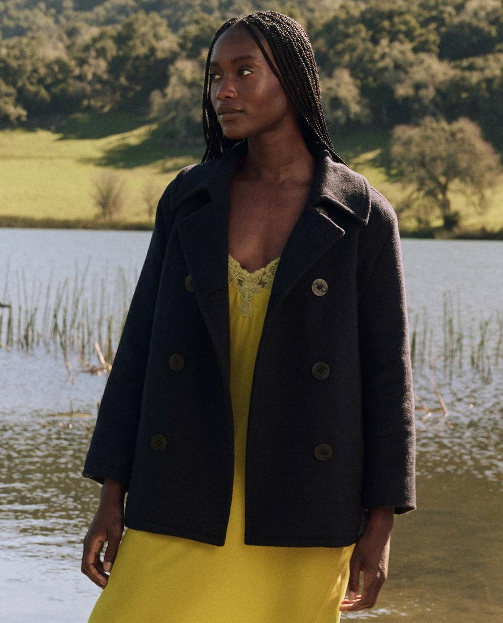 The Great. Jackets & Outerwear | The Peacoat. Navy - Women