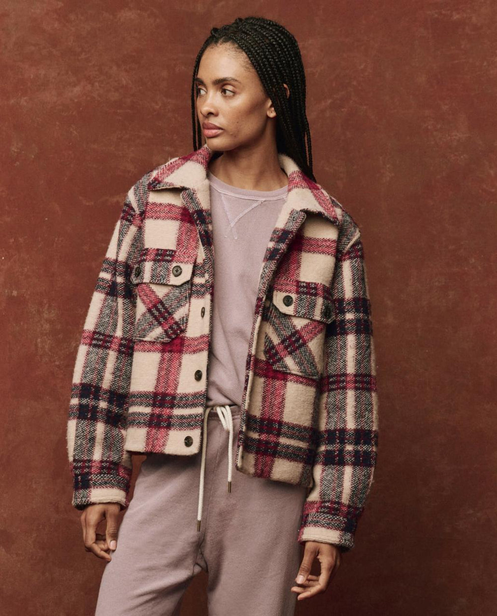 The Great. Jackets & Outerwear | The Smith Jacket. Larkspur Plaid - Women