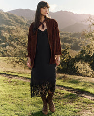 The Great. Jackets & Outerwear | The Suede Fringe Shirt Jacket. Cognac - Women