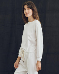 The Great. Long Sleeve Tees | The Campus Crew. True White - Women