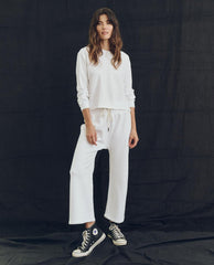 The Great. Long Sleeve Tees | The Campus Crew. True White - Women