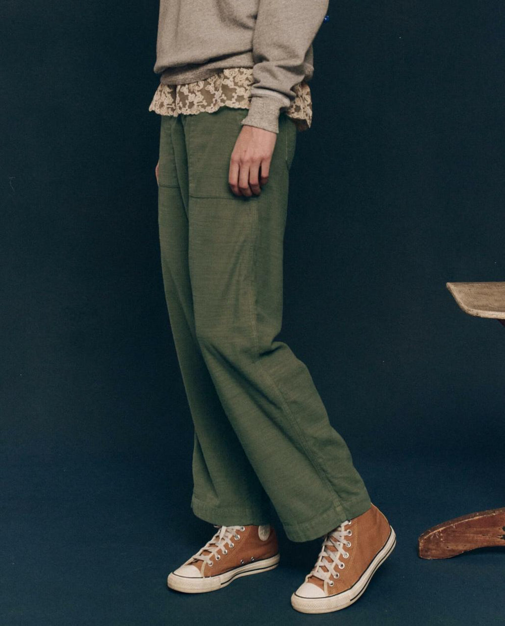 The Great. Pants | The Admiral Pant. Classic Army - Women