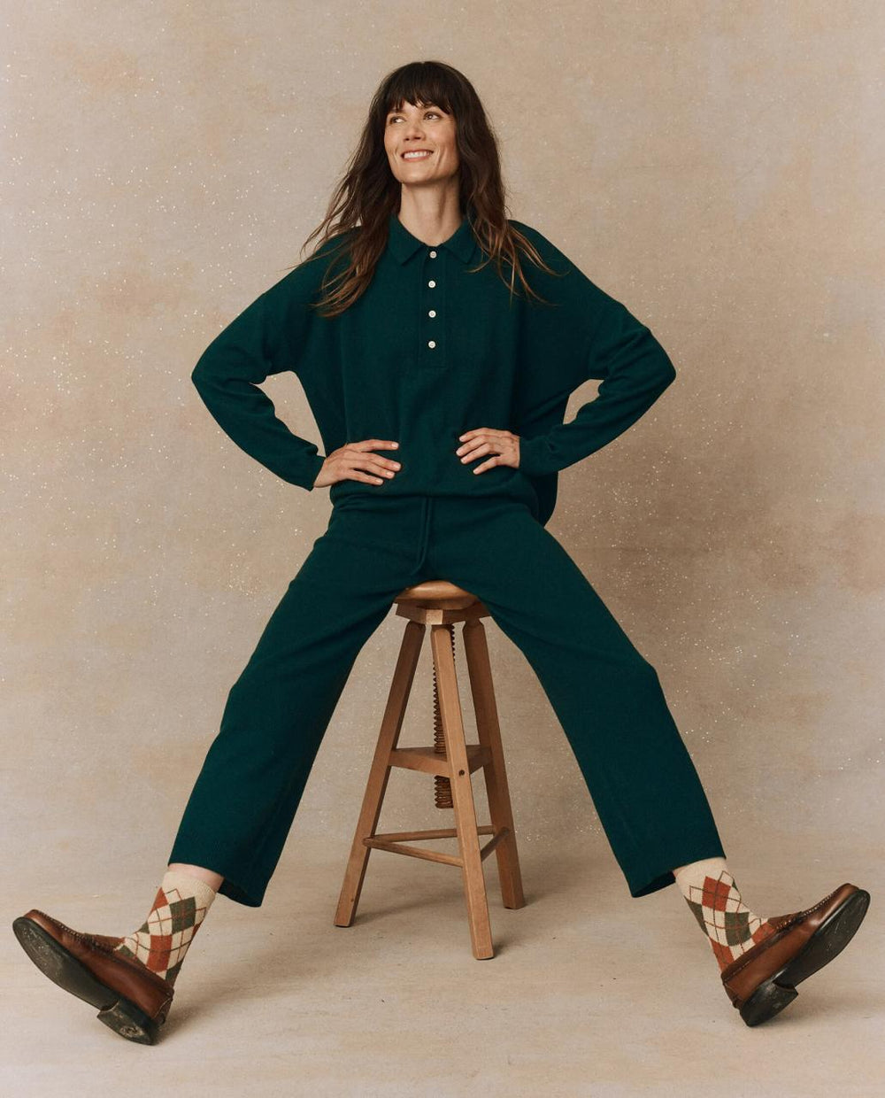 The Great. Pants | The Cashmere Lantern Pant. Alpine - Women