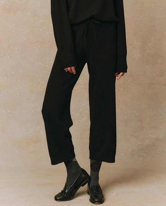 The Great. Pants | The Cashmere Lantern Pant. Black - Women