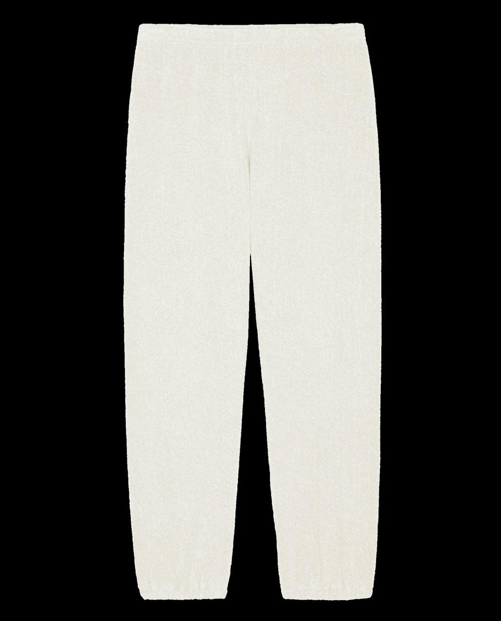 The Great. Pants | The Fleece Stadium Sweatpant. Washed White - Women