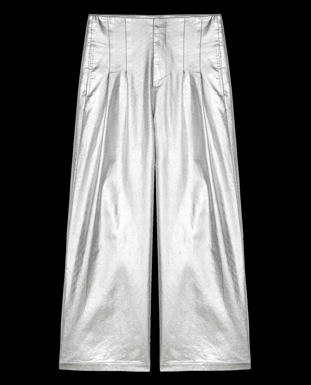 The Great. Pants | The Sculpted Trouser. Silver - Women
