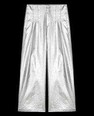 The Great. Pants | The Sculpted Trouser. Silver - Women