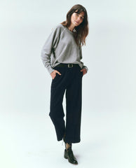 The Great. Pants | The Tradesman Pant. Navy Pin Stripe - Women