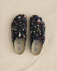 The Great. Shoes | Boston Midnight Birkenstock With Paint. Midnight Blue With Bright M - Women