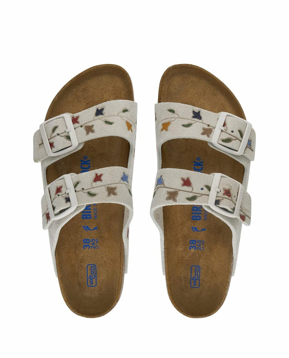 The Great. Shoes | The BIRKENSTOCK Arizona With Hand Painted Tooled Tulip. Antique Whi - Women