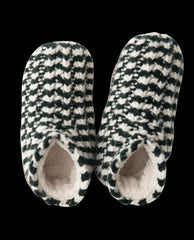 The Great. Shoes | The Bootie Slipper. Black And Cream Stripe - Women