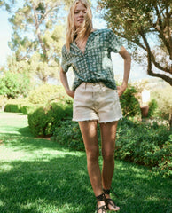 The Great. Skirts & Shorts | The Clark Short. Washed White - Women