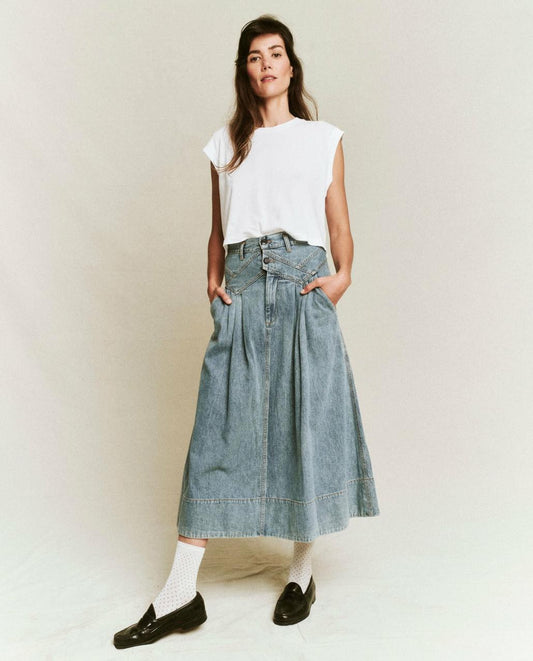 The Great. Skirts & Shorts | The Field Skirt. Misty Wash - Women