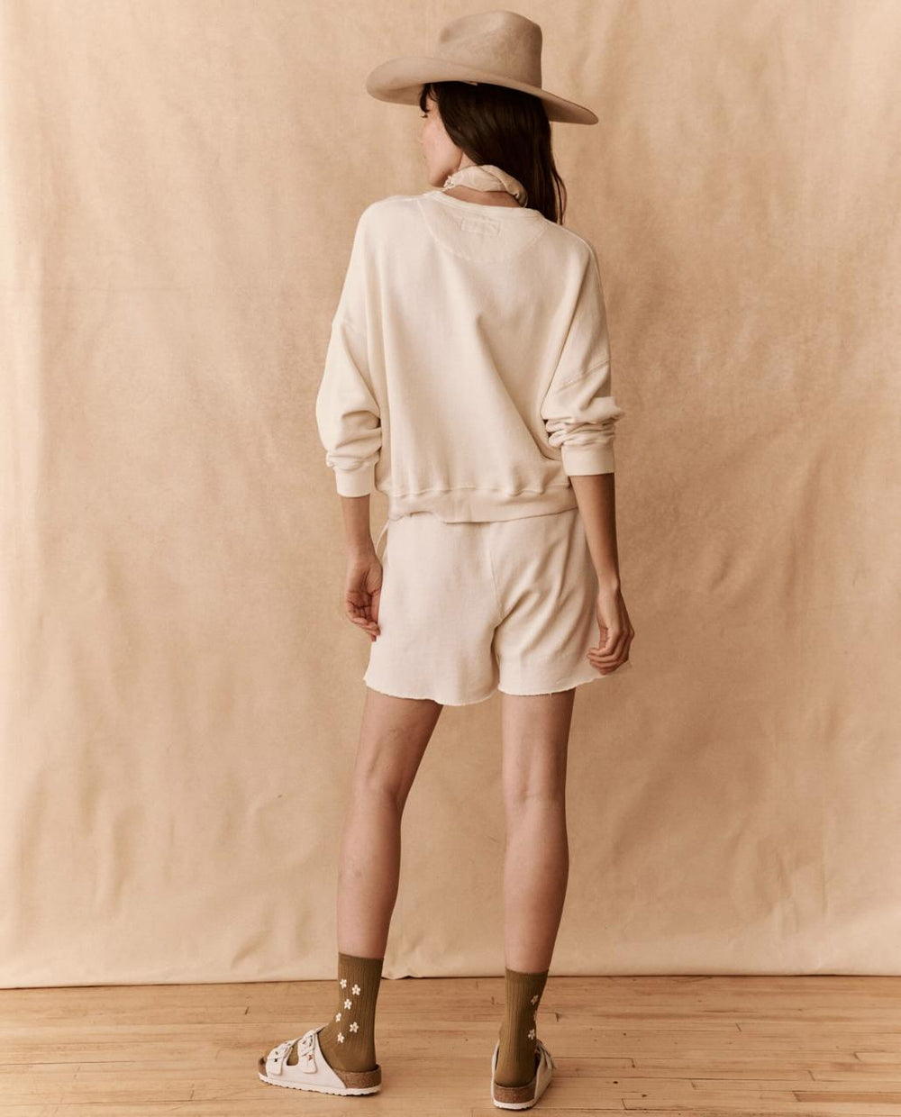 The Great. Skirts & Shorts | The Patch Pocket Sweat Short. Washed White - Women