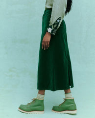 The Great. Skirts & Shorts | The Velvet Column Skirt. Emerald - Women