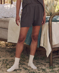 The Great. Sleep Bottoms | The Lounge Short. Washed Black - Women
