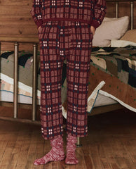 The Great. Sleep Bottoms | The Plush Fleece Pajama Pant. Fireside Plaid - Women
