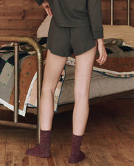 The Great. Sleep Bottoms | The Tap Short. Washed Black - Women