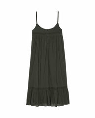 The Great. Sleep Dresses | The Eyelet Ruffle Tank Night Dress. Black - Women