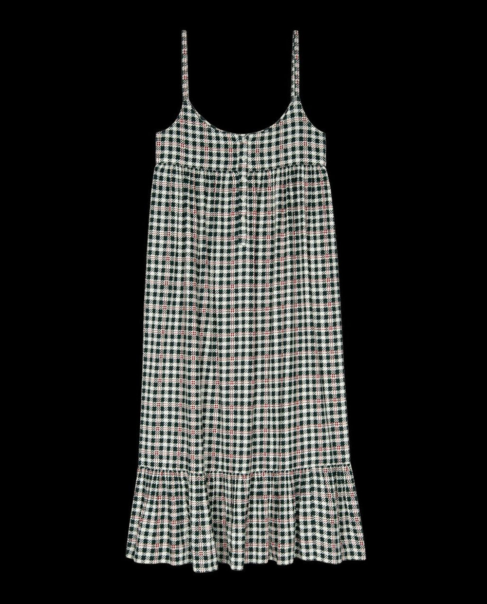 The Great. Sleep Dresses | The Ruffle Tank Night Dress. Winter Pine Plaid - Women