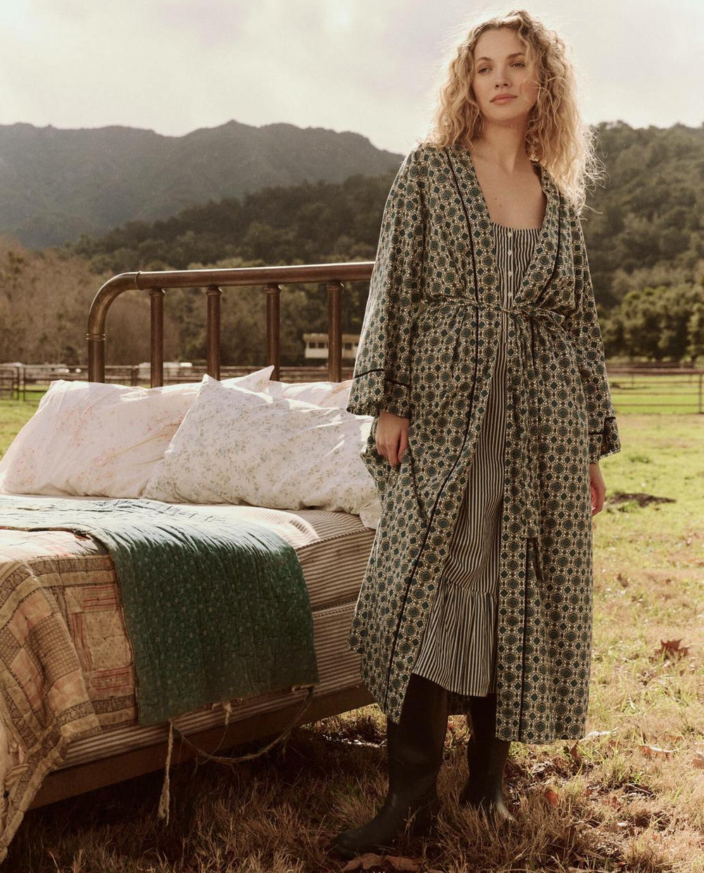 The Great. Sleep Robes | The Robe. Geo Medallion Print - Women