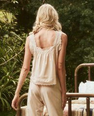 The Great. Sleep Tops | The Eyelet Tank. Soft Rosette - Women
