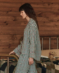 The Great. Sleep Tops | The Pajama Shirt. Winter Pine Plaid - Women
