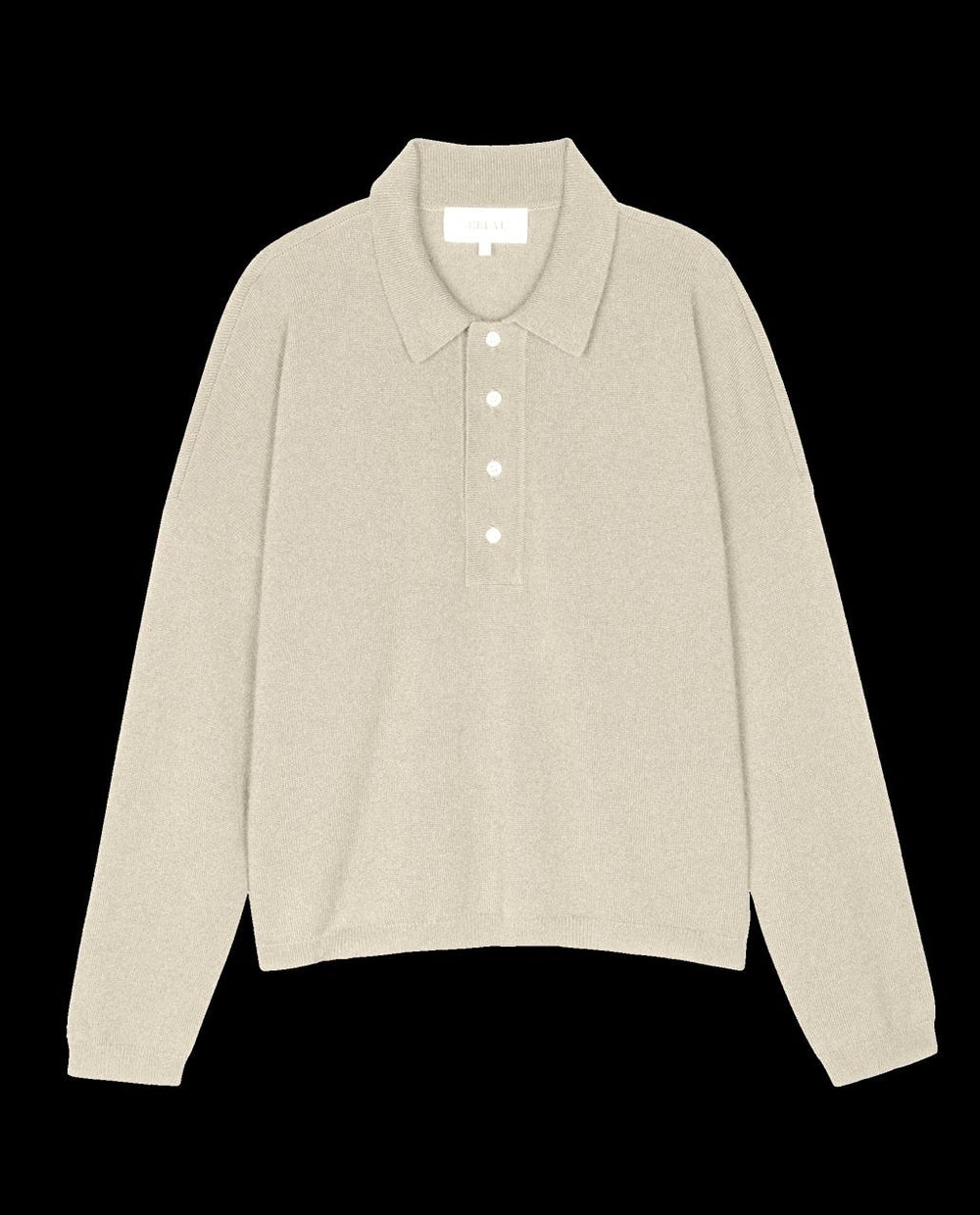 The Great. Sweaters | The Cashmere Polo Sweater. Ivory - Women