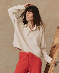 The Great. Sweaters | The Cashmere Polo Sweater. Ivory - Women