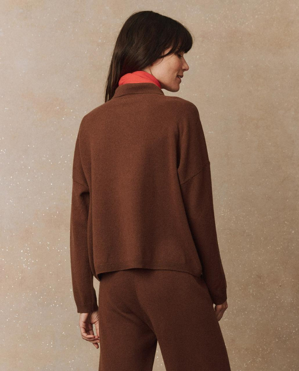 The Great. Sweaters | The Cashmere Polo Sweater. Santal - Women