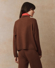 The Great. Sweaters | The Cashmere Polo Sweater. Santal - Women