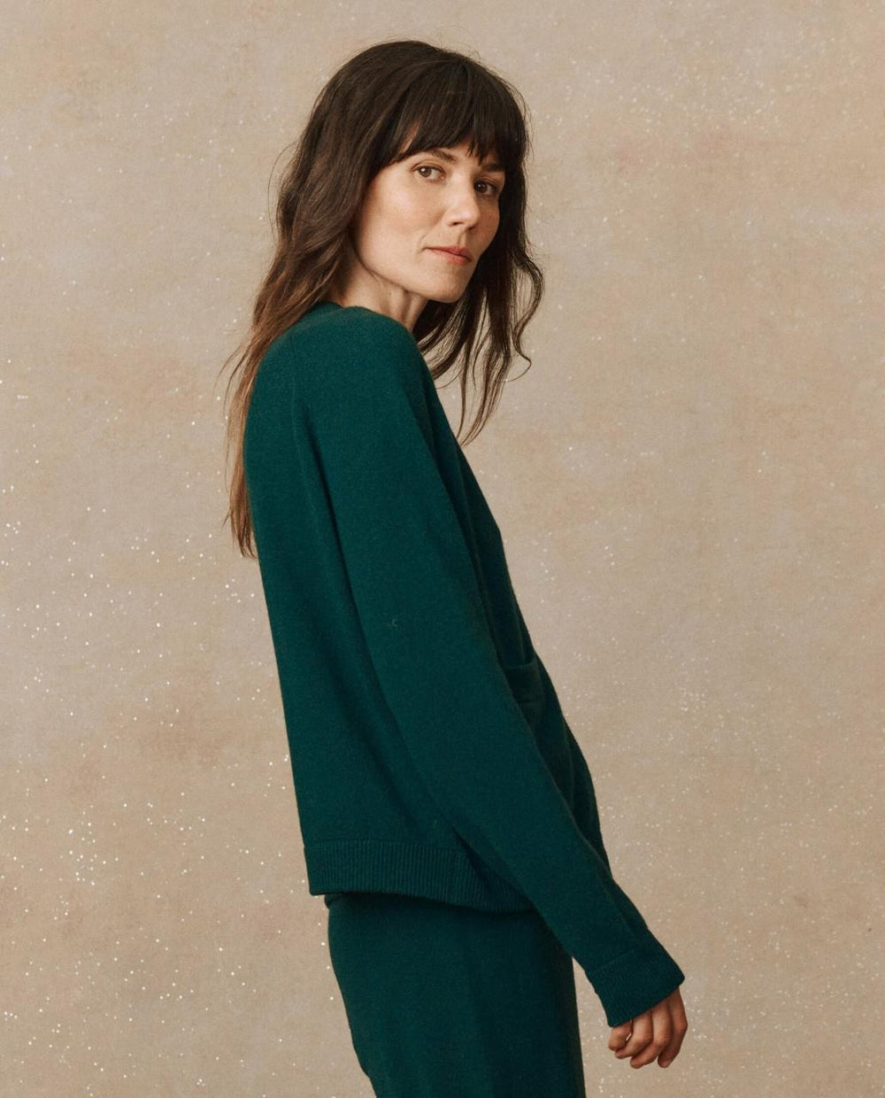 The Great. Sweaters | The Cashmere Varsity Cardigan. Alpine - Women