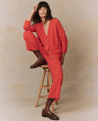 The Great. Sweaters | The Cashmere Varsity Cardigan. Ember - Women