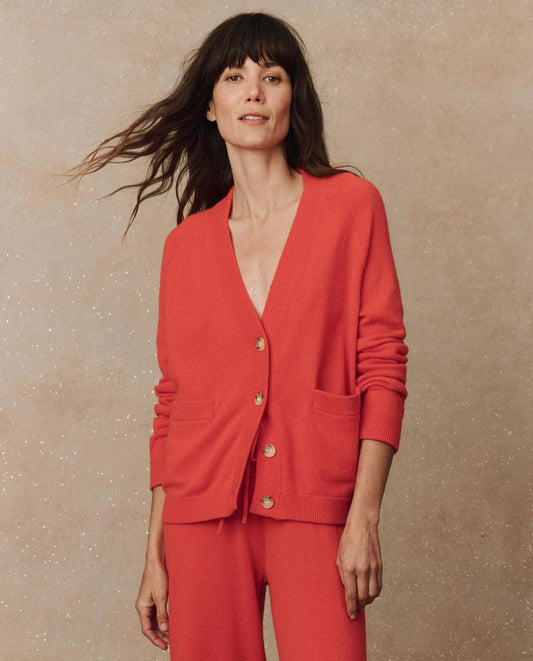 The Great. Sweaters | The Cashmere Varsity Cardigan. Ember - Women