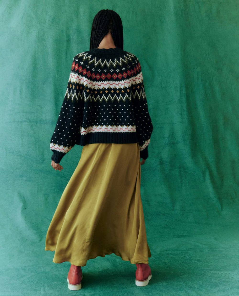 The Great. Sweaters | The Ice Rink Cardigan. Festive Fair Isle - Women