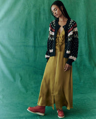 The Great. Sweaters | The Ice Rink Cardigan. Festive Fair Isle - Women