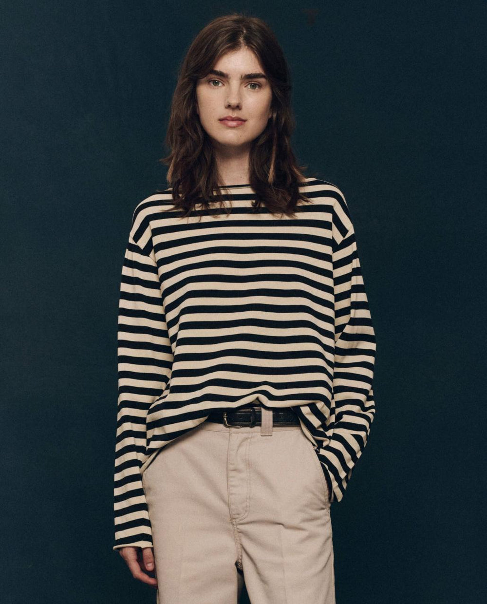 The Great. Sweaters | The Sailor Sweater. Black Stripe - Women