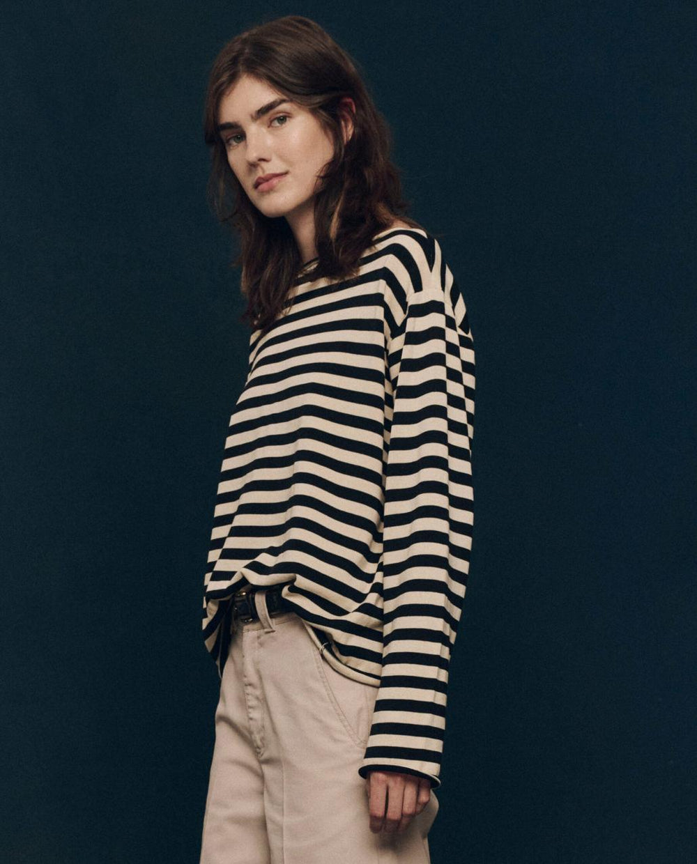 The Great. Sweaters | The Sailor Sweater. Black Stripe - Women