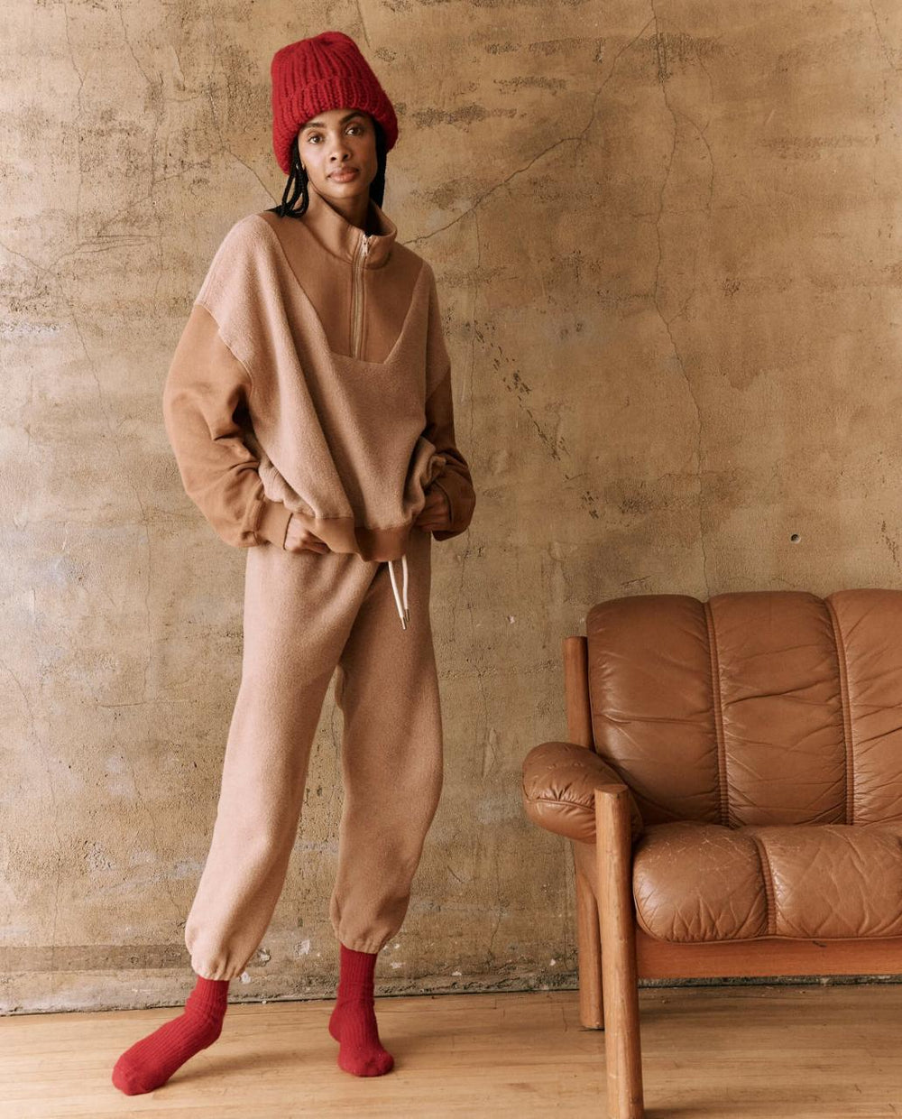 The Great. Sweaters | The Slouch Trail Sweatshirt. Fawn - Women